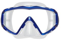 Crystal Vu Şeffaf Silikon Mavi Maske