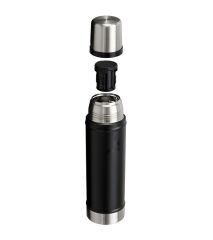 Stanley Klasik Vakumlu Çelik Termos 0.60 Litre Siyah Renk