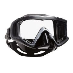 Crystal Vu Siyah Silikon Gri Maske