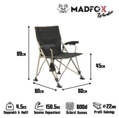 Madfox Warden Katlanır Kamp Sandalyesi