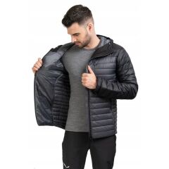 Rab Mi̇croli̇ght Alpi̇ne Kaz Tüyü Ceket Si̇yah/gri̇ Renk